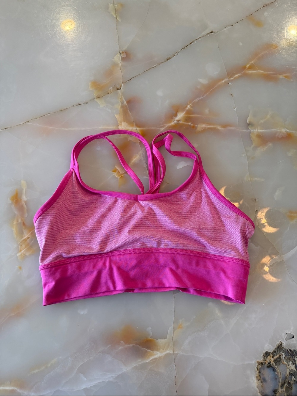 Jockey Pink Strappy Sports Bra